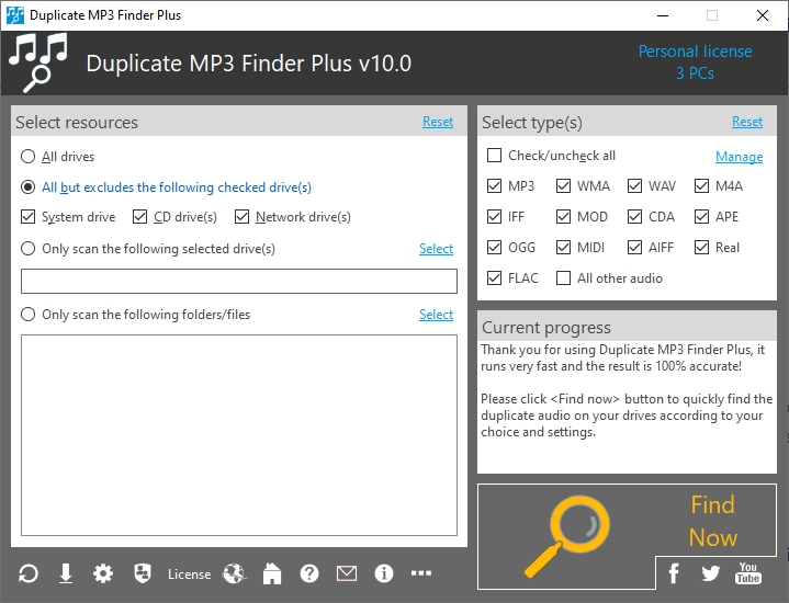 TriSun Duplicate MP3 Finder(重复音频查找)