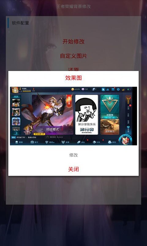 王者背景修改器